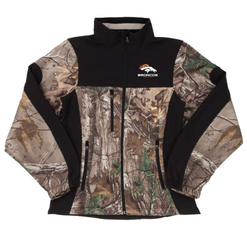 NWT NFL Denver Broncos Camo Jacket